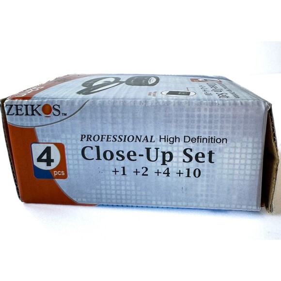 Zeikos Lens Filter Set 62mm Close-Up 4pcs. +1, +2, +4. +10 With Case - Picture 2 of 8